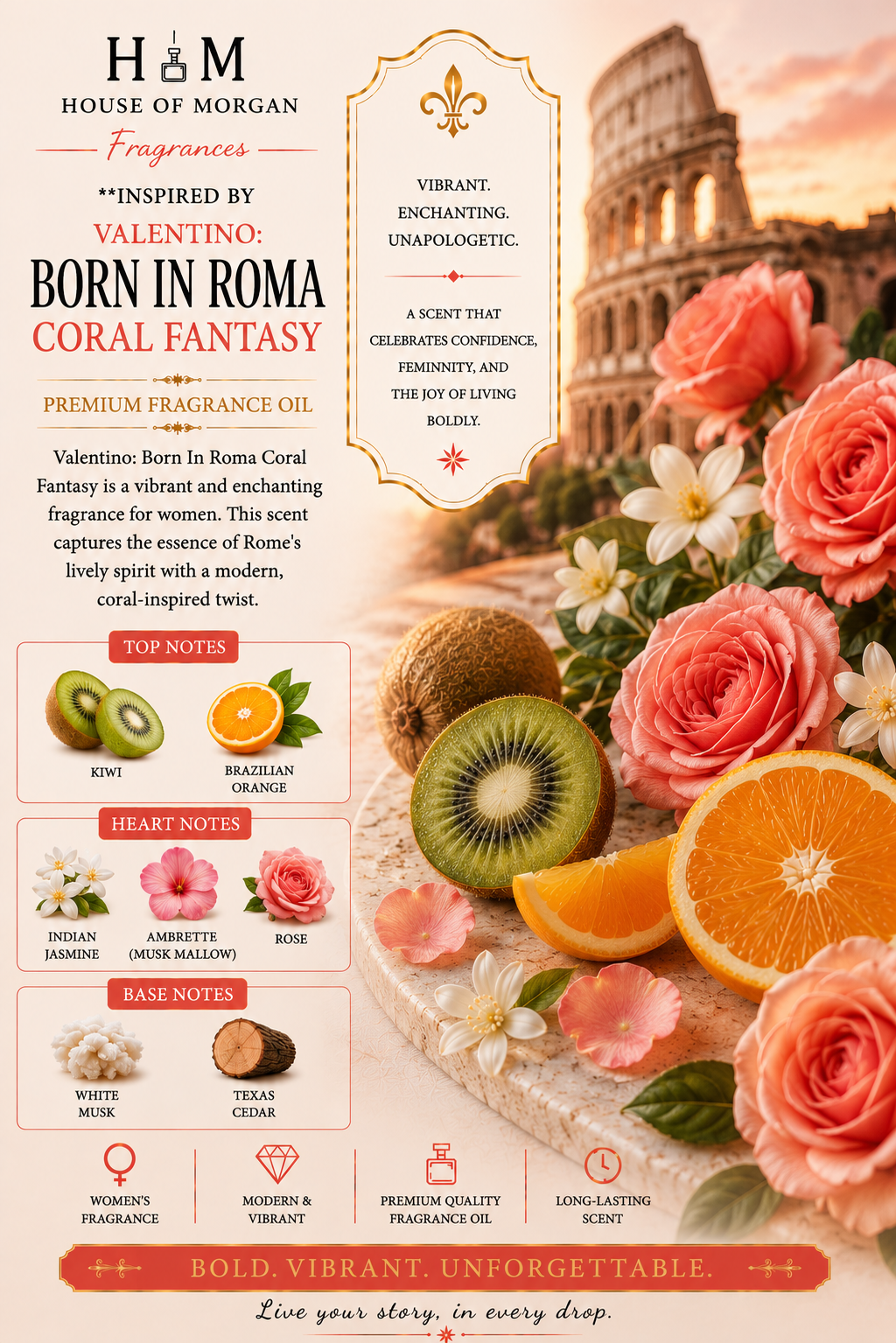 Coral Fantasy: Inspired by Valentino Born In Roma- Coral Fantasy