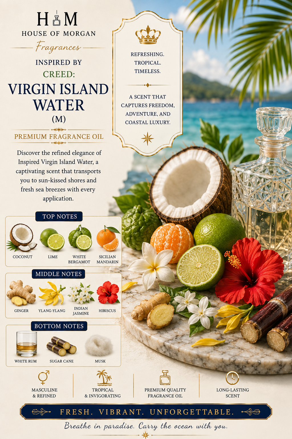 Island Escape: Inspired by Creed Virgin Island Water