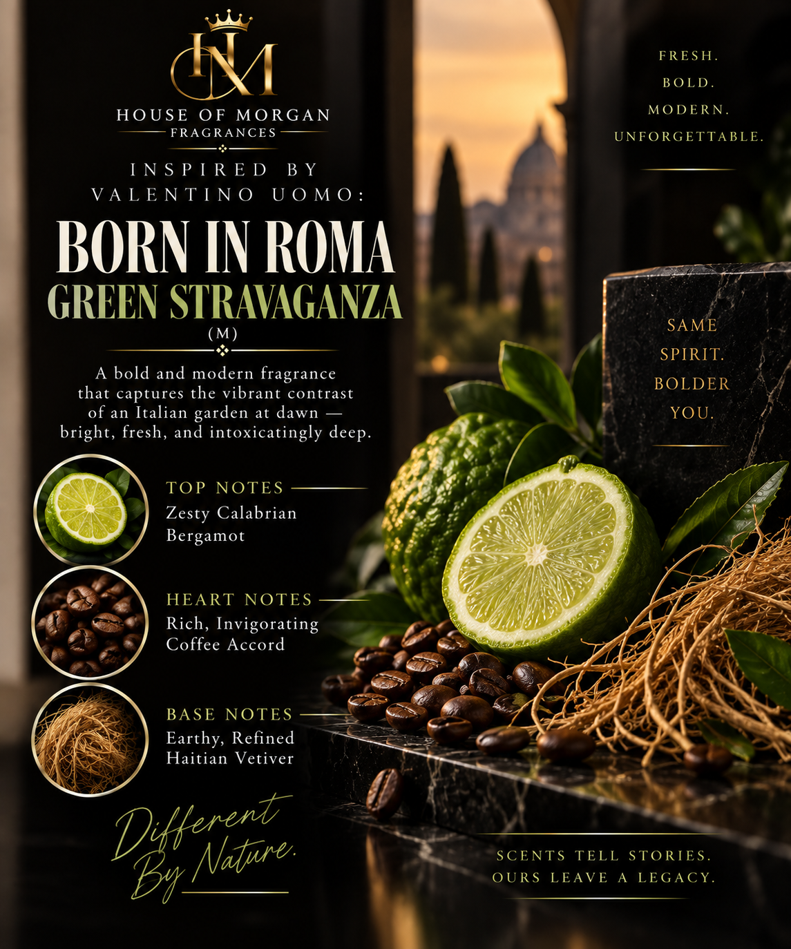 Green Rome: Inspired by Valentino Uomo Born in Roma Green Stravaganza
