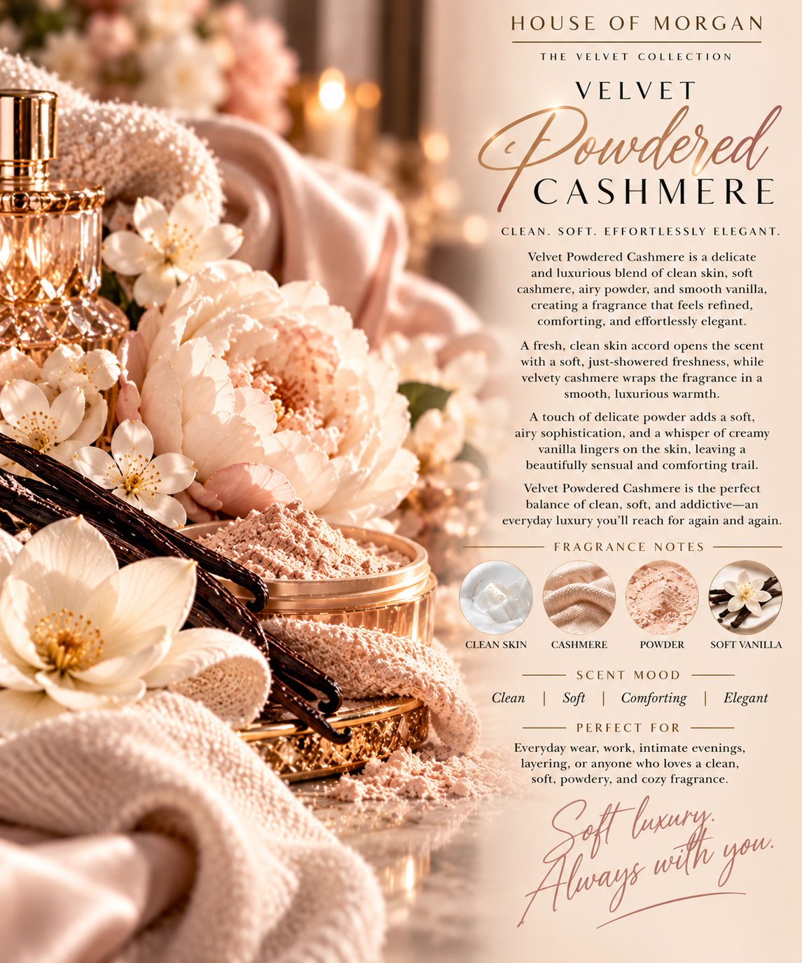 Velvet Powdered Cashmere