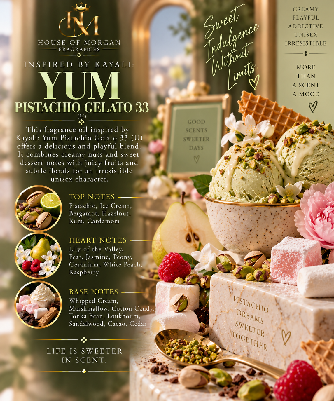 Pistachio Cre'me: Inspired by Kayali Yum Pistachio Gelato 33