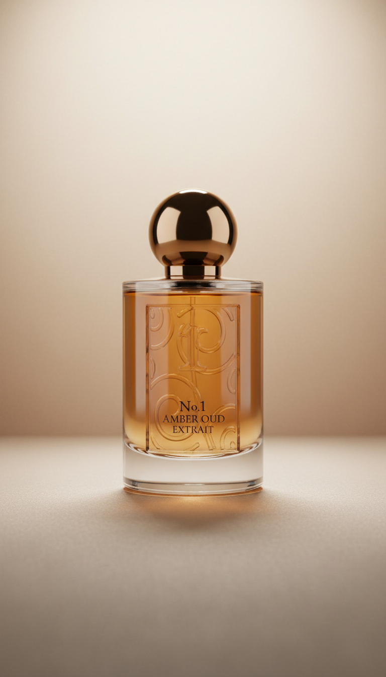 Amber oud extrait with rare woods